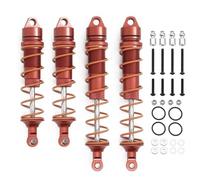LSNUIND Ammortizzatori RC per Arrma 6 per Fire Force per Kraton Infamous Exile 1/7 1/8 4 Pezzi 110 Mm 135 Mm Ammortizzatori A Olio Metallo RC Ricambi Auto(Red)