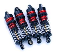 LSNUIND Ammortizzatori RC per Arrma per Granite per Grom per Typhon per Mojave 1/14 1/18 4 Pezzi Metallo Simulato Ammortizzatore Anteriore Posteriore Parti Aggiornamento(Red)