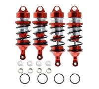LSNUIND Ammortizzatori RC per Arrma Violation 6s per Blx per Felony Infinite Roller 1/7 Ammortizzatore Metallo Parti Aggiornamento Auto Telecomandate(Red)