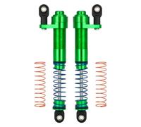 LSNUIND Ammortizzatori RC per Axial per SCX10 90046 per Capra per TRX4 per Redcat Gen8 1/10 80-100mm Ammortizzatore Regolabile Metallo Ammortizzatore Olio RC Crawler(Green,2PCS)