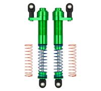 LSNUIND Ammortizzatori RC per Axial per SCX10 II per TRX4 1/10 80-100mm Ammortizzatore Regolabile Lega Alluminio Riempito D'olio Ammortizzatore RC Crawler Vehicle(Green)
