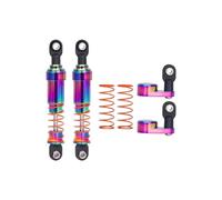 LSNUIND Ammortizzatori RC per Axial per SCX10 per TRX4 per Capra 1/10 75-115mm 2 Pezzi Ammortizzatore Alluminio con Foro Largo Ammortizzatore Olio Tappo Offset RC Track(75mm)