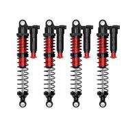 LSNUIND Ammortizzatori RC per Axial per SCX10 per TRX4 per TRX6 D90 1/10 100mm Ammortizzatore Piggyback Regolabile Alluminio RC Accessori Traccia(Red)