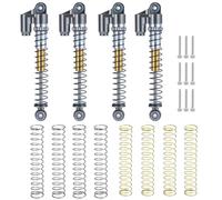 LSNUIND Ammortizzatori RC per Axial per SCX24 Porta Catenaccio C10 per Wrangler per Gladiator per Mustang 1/24 43 Mm Ammortizzatore Lega Metallica Ricambi Auto RC(Dark Grey)