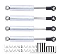 LSNUIND Ammortizzatori RC per Axial UTB18 per Capra 1/18 Alluminio Anteriore Posteriore Interno Ammortizzatore A Molla Parti Aggiornamento Tracciati Fuoristrada(Silver)