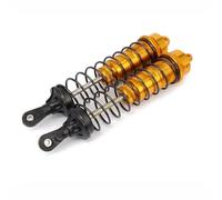 LSNUIND Ammortizzatori RC per Fuoristrada Veicoli Camion Cingolato 1/8 140 Mm Set 2 Pezzi Ammortizzatore Regolabile Alluminio RC Ricambi Auto(Yellow)