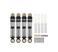 LSNUIND Ammortizzatori RC per Hobby Plus CR18P per Rock Van E Trail Hunter 1/18 RCAWD Lega 47 Mm Parti Aggiornamento Dell'olio Ammortizzatori Anteriori Posteriori(Black)