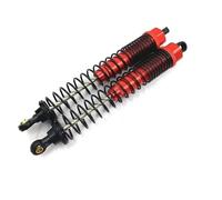 LSNUIND Ammortizzatori RC per HSP 94180 4WD 4X4 Roccia Arrampicata Telecomando Mountain Bike per Scala 1/10 130mm Lungo Ammortizzatore Olio Regolabile 18019 180007(Red)