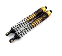 LSNUIND Ammortizzatori RC per HSP 94180 4WD 4X4 Roccia Arrampicata Telecomando Mountain Bike per Scala 1/10 130mm Lungo Ammortizzatore Olio Regolabile 18019 180007(Yellow)