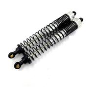 LSNUIND Ammortizzatori RC per HSP 94180 4WD 4X4 Roccia Arrampicata Telecomando Mountain Bike per Scala 1/10 130mm Lungo Ammortizzatore Olio Regolabile 18019 180007(Silver)