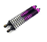 LSNUIND Ammortizzatori RC per HSP 94180 4WD 4X4 Roccia Arrampicata Telecomando Mountain Bike per Scala 1/10 130mm Lungo Ammortizzatore Olio Regolabile 18019 180007(Purple)