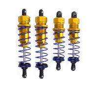LSNUIND Ammortizzatori RC per HSP per Redcat Hongnor Lrp per Hpi per Hobao per Zd per Racing 1/10 Ammortizzatore Anteriore Posteriore Sospensione Telecomando Auto Fuoristrada Camion(Golden,Combo)