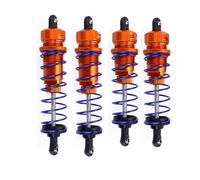 LSNUIND Ammortizzatori RC per HSP per Redcat Hongnor Lrp per Hpi per Hobao per Zd per Racing 1/10 Ammortizzatore Anteriore Posteriore Sospensione Telecomando Auto Fuoristrada Camion(Orange,Combo)
