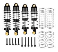 LSNUIND Ammortizzatori RC per Losi Micro-B 2wd 1/24 1 Set Ammortizzatori Anteriori Posteriori Lega Alluminio Veicoli Fuoristrada PartiAggiornamento Auto Telecomandate(Black)