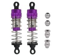 LSNUIND Ammortizzatori RC per MJX per Hyper Go 14210 H14BM 16208 16209 16210 H16BM 74 80mm Ammortizzatori Metallo Riempiti D'olio Parti Aggiornamento Monster Truck RC(Purple,Rear)