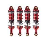 LSNUIND Ammortizzatori RC per MJX per Hyper Go 14301 14302 1/14 60MM Foro Metallo Anteriore Posteriore Ammortizzatori Idraulici RC Auto Parti Aggiornamento(Red)