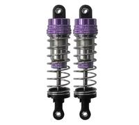 LSNUIND Ammortizzatori RC per MJX per Hyper Go H16H H16E H16P 16207 16208 16209 16210 73mm 80mm Ammortizzatore Metallo Auto Telecomandata Parti Aggiornamento(Purple,80mm)