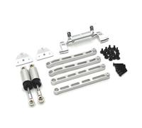 LSNUIND Ammortizzatori RC per MN per MN168 per MN82 LC79 per MN78 Modello 1/12 Kit Aggiornamento Auto Telecomandata con Ammortizzatore Idraulico A Tirante(Silver)