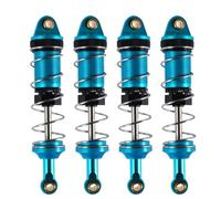 LSNUIND Ammortizzatori RC per MN128 MN86 G500 9IMOD 1/12 4 Pezzi 74 Mm Ammortizzatore Idraulico Alluminio Telecomando Accessori Auto Parti Aggiornamento(Bule)