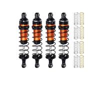 LSNUIND Ammortizzatori RC per Traxxas 6061 per Maxx per Mini per Xrt-108076-1 87 Mm Ammortizzatori Anteriori E Posteriori Lega Regolabili Molle(Orange)