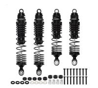 LSNUIND Ammortizzatori RC per Traxxas for Slash 2WD 110mm 100mm Ammortizzatore Anteriore E Posteriore Lega Completa Parti Ricambio L'aggiornamento(Black)