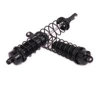 LSNUIND Ammortizzatori RC per Veicoli Fuoristrada Camion Cingolati 1/8 140 Mm Set 2 Pezzi Ammortizzatore Regolabile Alluminio RC Ricambi Auto(Black)
