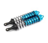 LSNUIND Ammortizzatori RC per Veicoli Fuoristrada Camion Crawler 1/8 140 Mm 2 Pezzi Set Ammortizzatore Regolabile Alluminio RC Ricambi Auto(Blue 2)