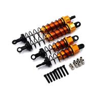 LSNUIND Ammortizzatori RC per WLtoys 12423 12427 12428 12429 FY-03 Ammortizzatori Anteriori Posteriori Metallo Accessori L'aggiornamento Dell'auto Telecomandata(Yellow)