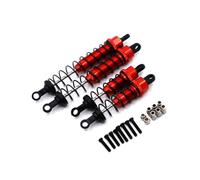 LSNUIND Ammortizzatori RC per WLtoys 12423 12427 12428 12429 FY-03 Ammortizzatori Anteriori Posteriori Metallo Accessori L'aggiornamento Dell'auto Telecomandata(Red)