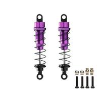 LSNUIND Ammortizzatori RC per Wltoys 12428 12407 12423 12429 FY03 1:12 65mm 88mm 2 Pezzi Lega Anteriore Posteriore Ammortizzatore Olio Ricambi Auto Telecomandati(Purple,Front)