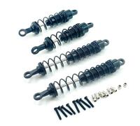LSNUIND Ammortizzatori RC per WLtoys 12428 12423 1/12 Ammortizzatori Anteriori Posteriori Alluminio 0016 0017RC Car Crawler Short Course Truck Upgrade Parts(Black)