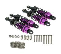 LSNUIND Ammortizzatori RC per WPL per Henglong C14 C24 4x4 Pick-up 1/16 4 Pezzi/Set Ammortizzatore Parti Aggiornamento del Cingolato(Purple)