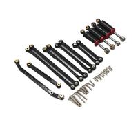 LSNUIND Parti per FMS per Fire per Horse per Eazyrc per Thunder Storm 1/18 RC Auto Telecomandata Accessori Aggiornamento in Metallo Set di Carrelli Ammortizzatori(Black)