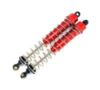 LSNUIND Parti per HSP 94180 18019 180007 1/10 4WD 4X4 2 Pezzi Ammortizzatore Lungo 130 Mm per Rock Crawler RC per Auto da Arrampicata(Red)
