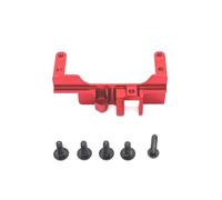 LSNUIND Parti per MJX per Hyper Go H12Y + 1/12 Supporto per Servo Assale Anteriore in Metallo RC Crawler Car Parti Aggiornamento Accessori Riparazione Sostituzione(Red)