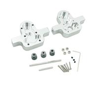 LSNUIND Parti per MN D90 D91 99 99s per WPL B14 B24 C14 C24 C34 1 Set di Parti Ingranaggi della Copertura Trasmissione in Metallo 370 RC Car Upgrade Accessorio(Silver)