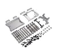 LSNUIND Parti per MN D90 D91 D96 per MN98 per MN99S 1/12 RC Car Aggiornamento Metallo per Barra Collegamento Telaio Supporto Servo Kit Trave Ammortizzatore Pezzi Ricambio(Silver)