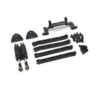 LSNUIND Parti per MN82 LC79 per MN78 1/12 Ricambi per Auto Telecomandate Kit Ammortizzatori Idraulici con Asta di Trazione Accessori RC Parti Riparazione Ricambio(Black)