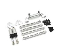 LSNUIND Parti per MN82 LC79 per MN78 1/12 Ricambi per Auto Telecomandate Kit Ammortizzatori Idraulici con Asta di Trazione Accessori RC Parti Riparazione Ricambio(Silver)