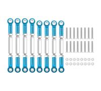 LSNUIND Parti per WPL B14 C14 C24 C-14K C-24K per MN-90 per MN-45 per MN-99 1/16 Tirante Sterzo Servo Collegamento Collegamenti Bracci Tiranti estremità Tiranti RC Auto(Blue)