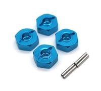 LSNUIND Parti per ZD per Racing per Gladiator MT16 BX12 X12S MT14R PT14R 1/14 Metallo 4 Pezzi 12 Mm Hex Bond Ricambi per Auto Telecomandate Accessori di Aggiornamento(Sky Blue)