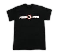 LSNUO Adult Black Action Comedy TV Show Chuck Buy More Nerd Herd Logo T-Shirt Tee