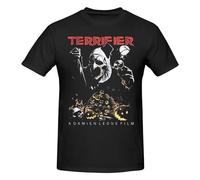 LSNUO The-Clown-Terrifier-Horror-Movie-T-Shirt-Streetwear-Big-Size-O-Neck-Cotton-Short-Sleeve-Custom