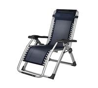 Lsoiup Poltrona reclinabile Zero Gravity, sedia da giardino regolabile con cuscino per la testa e portabicchieri, supporto 150 kg