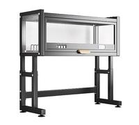 Lsoiup Scolapiatti sopra lavello per il bancone della cucina, scolapiatti da cucina sopra lavello con design a porta e base stabile con ventose