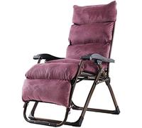 Lsoiup Sedia a sdraio da giardino leggera Zero Gravity, sedia a sdraio pieghevole da esterno di grandi dimensioni con imbottitura in cotone, supporto 260 kg