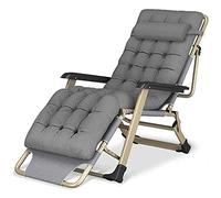 Lsoiup Set di 2 lettini prendisole pieghevoli Zero Gravity, sedia a sdraio reclinabile oversize XL per spiaggia, giardino, patio, carico fino a 250 kg.