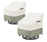 LSongSKY Copertura per sedia girevole da esterno, confezione da 2, 100% impermeabile, resistente, per mobili da giardino, 83 x 89 x 95 cm (larghezza x profondità x altezza), per mobili da patio,
