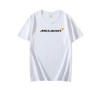 LSPBFB88 Magliette da Uomo per Mclaren, Materiale traspirabile Si Adatta a Qualsiasi attività Sportiva,White-XL