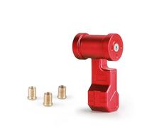Lspbfkq M8 M10 M12 Kit Ingranaggi Aeronautici Universali Alluminio Pomello Cambio Auto Modificato Joystick Head Styling Pomello Leva Cambio(Red short)